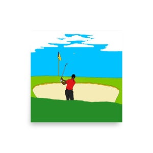 Tiger Woods Golf Poster