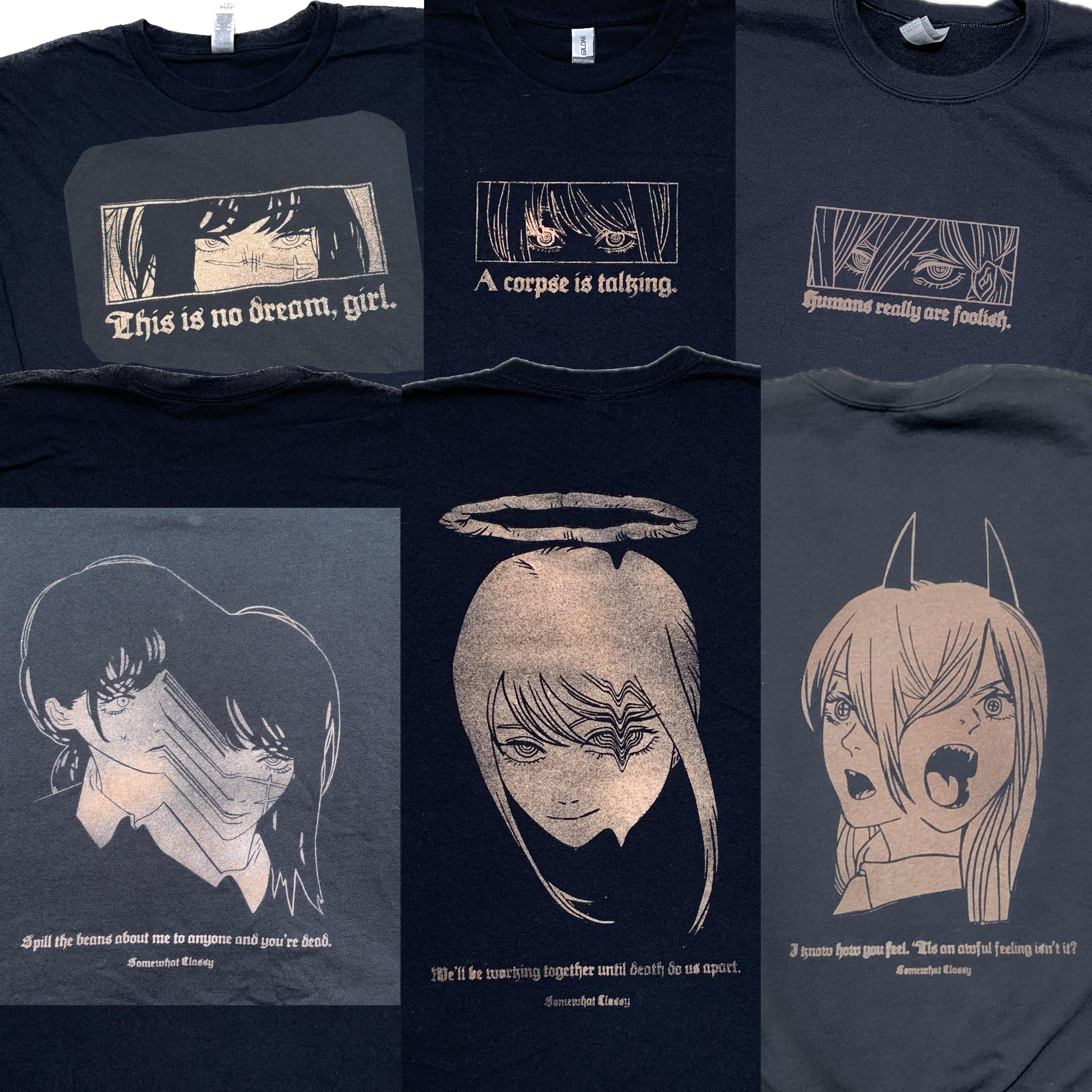 Chainsaw Man Girls Shirt/Sweatshirt/Hoodie Anime Custom Clothing Makima Power
