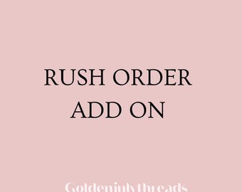 RUSH ORDER Add-On: Personalized Embroidery Name Sweater - goldenjulythreads