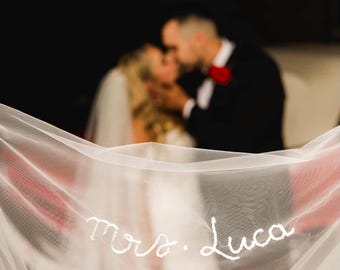 MAIL IN - Wedding Veil Custom embroidery mail in service