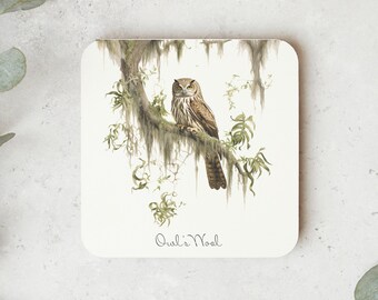 Summon Familiar Coaster - Owl's Wool (White)