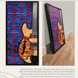 Phish Inspired Wall Art with Lyrics, Music Lover Art, Print on Canvas, Available, Extended Cyber Monday Deal