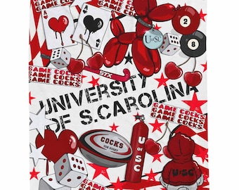 CUSTOM ANY COLLEGE Velveteen Minky Soft Blanket, College Favorites Blanket, Bed Party Favorite, Acceptance, Commitment, Holiday, Dorm Decor