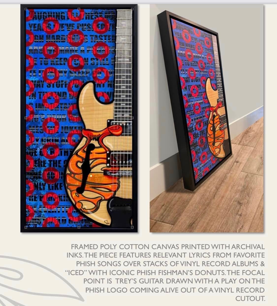 Phish Inspired Wall Art with Lyrics, Music Lover Art, Print on Canvas, Available, Extended Cyber Monday Deal