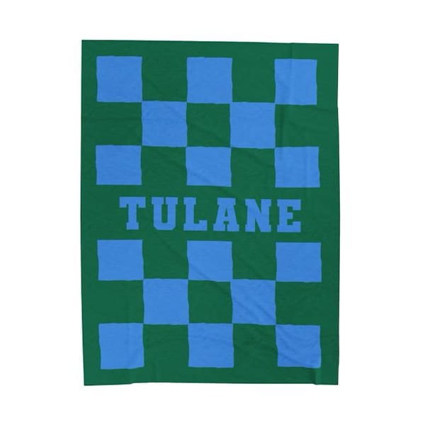 ANY COLLEGE Velveteen Minky 60x50 Soft Blanket, Custom College Gifts, Bed Party Favorite, Personalized Dorm Decor, any school & colors!