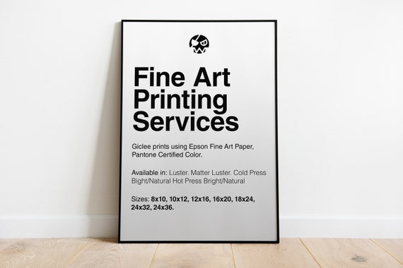 Giclee Fine Art Printing, Epson Ultrachrome HDR Ink, Pantone Certified