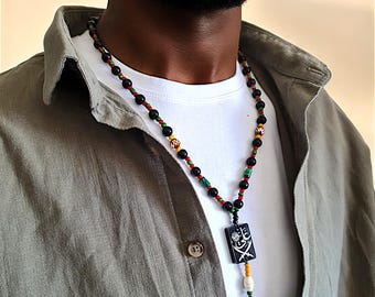 Islamic Imam Ali Religious Necklace, Zülfiqar Sword, Hazrat Ali