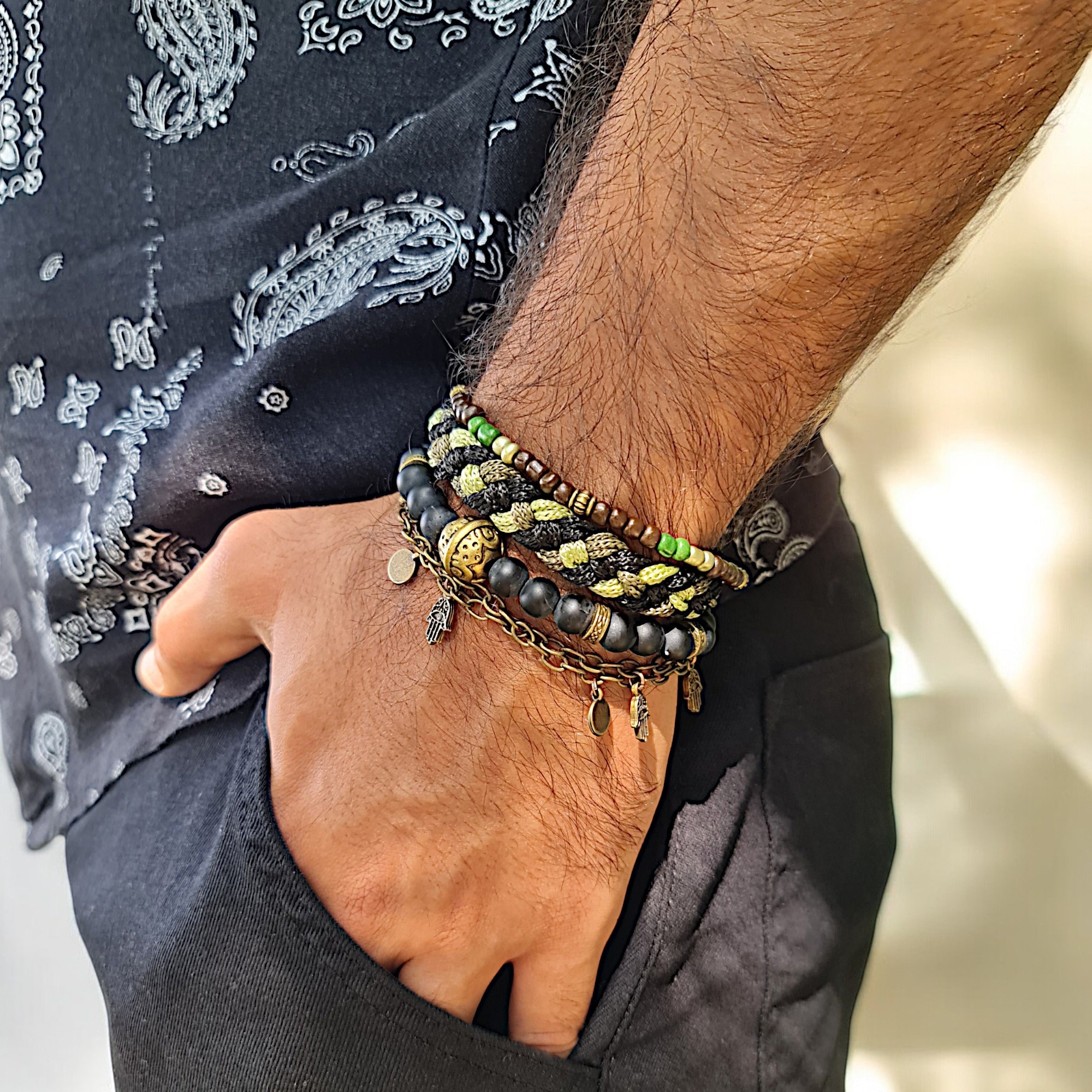 Men Tibetan Bracelet Etsy UK