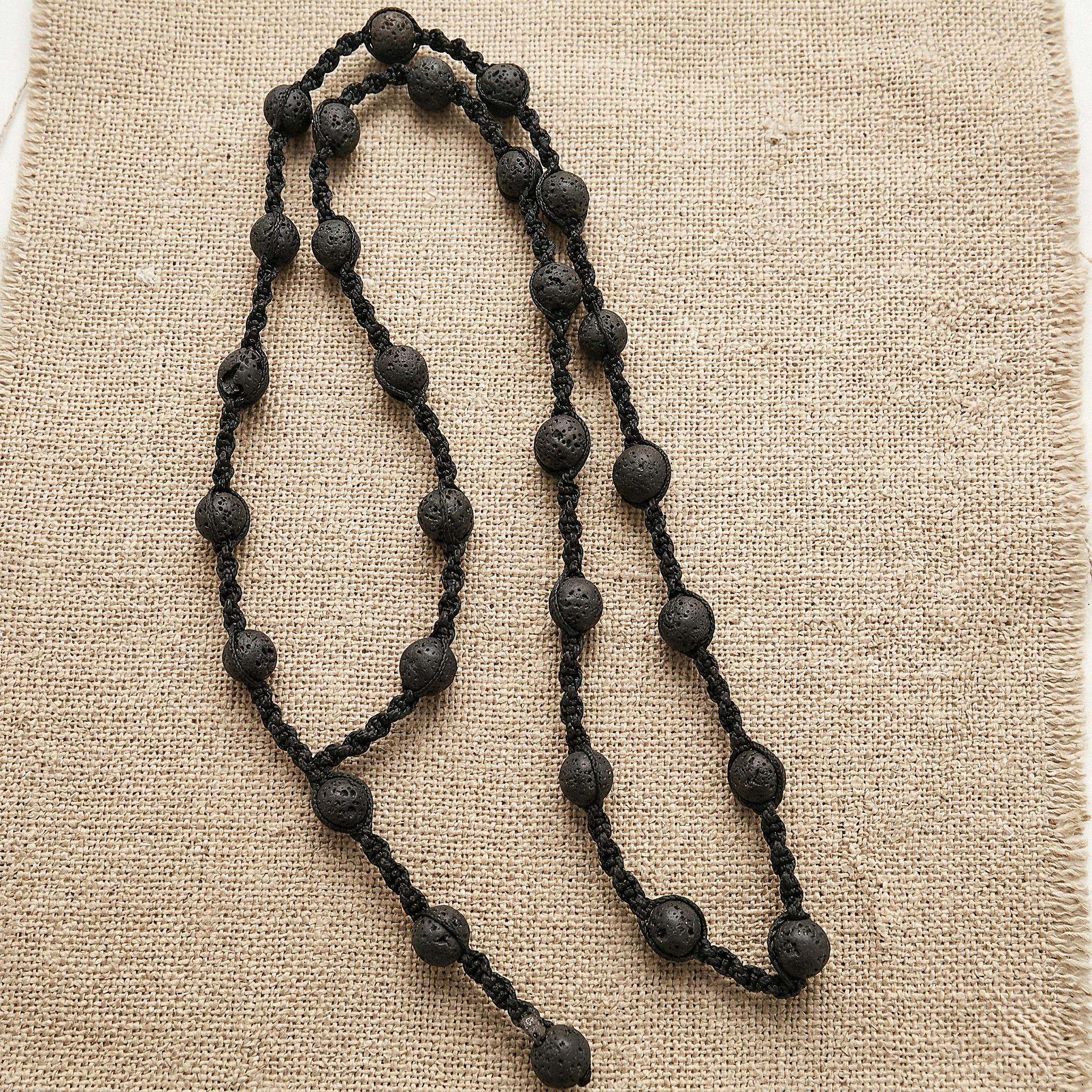 Zysta Collana Uomo Donna In Pietra Naturale Agata Nera E Onice: Perline 6mm Con Catena Figaro In Acciaio Inossidabile - Gioiello Guarigione Reiki - 6