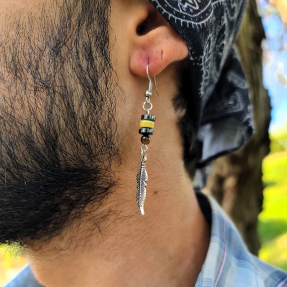 Exquisite Vintage Native American Navajo Sterling Silver Feathers Leaves Pendant Earrings Exquisite Vintage Native American Navajo Sterling Silver Feathers Leaves Pendant Earrings