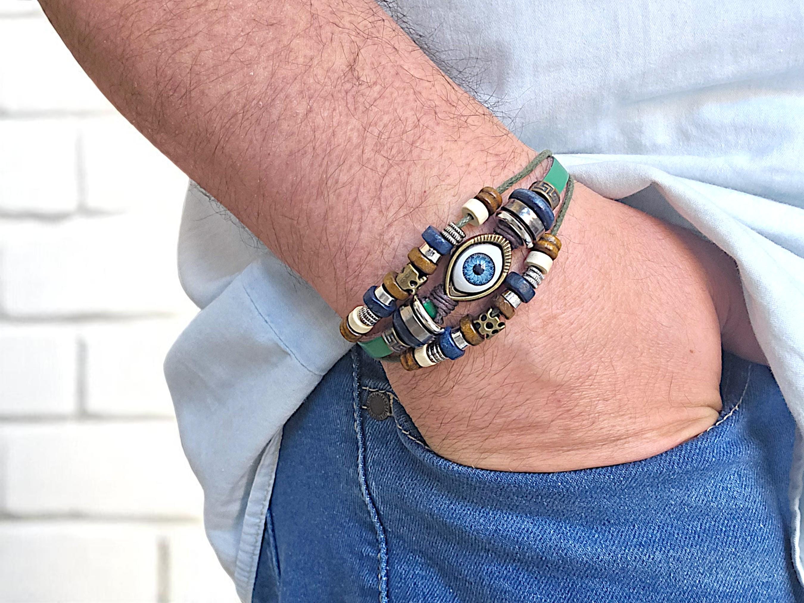 Collier De Surfeur Imperméable Noir - Cordon Ajustable, Fait Main Au Maroc