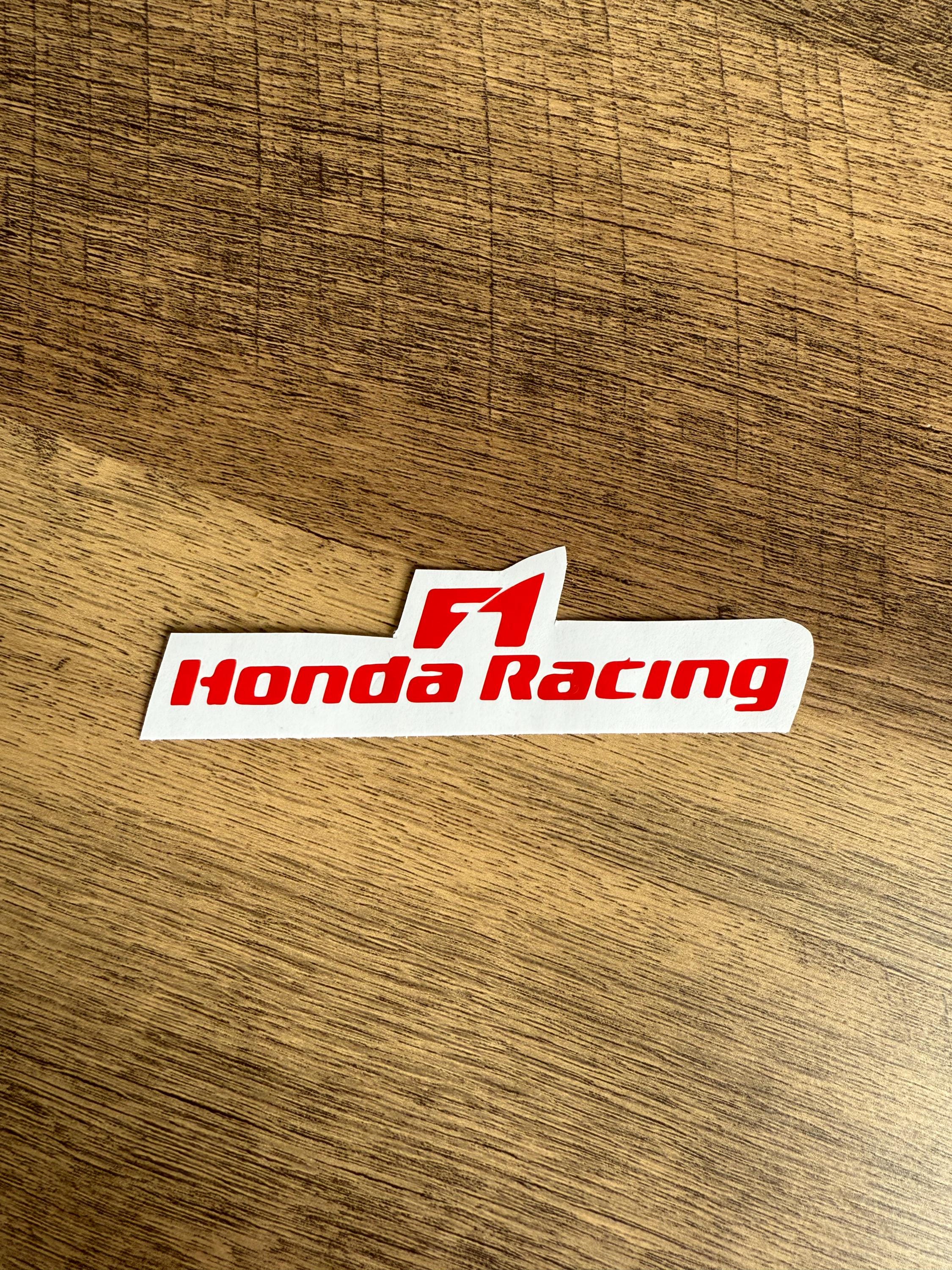 Honda F1 Racing Bike Decal: Weatherproof Vinyl Sticker - Etsy