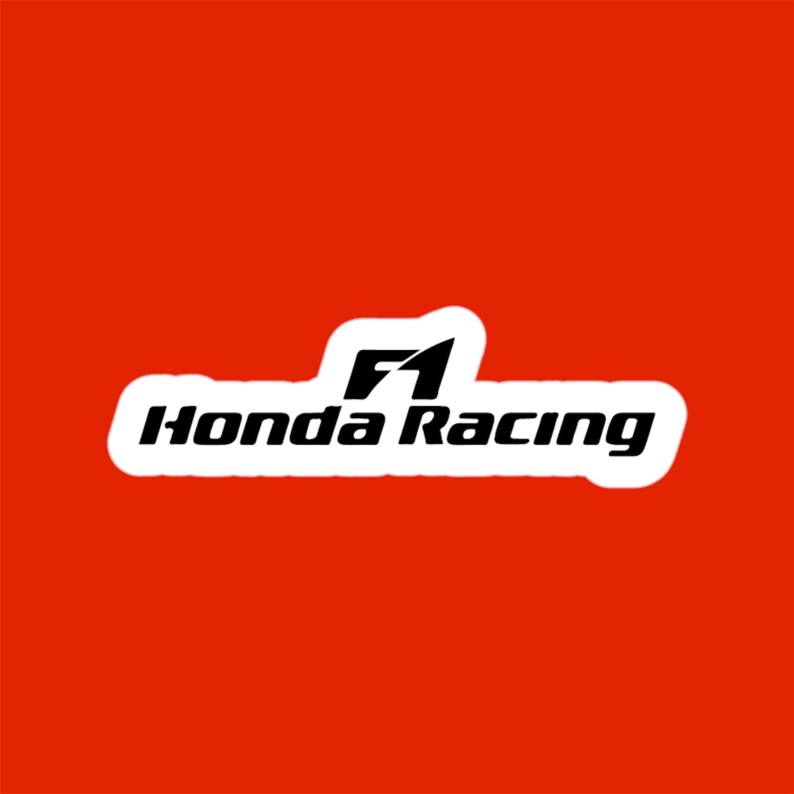 Honda F1 Racing Bike Decal: Weatherproof Vinyl Sticker - Etsy