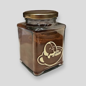 Coffee Bean Vinyl Sticker: Retro Charm Cutout for Crafts