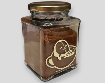 Coffee Bean Vinyl Sticker: Retro Charm Cutout for Crafts