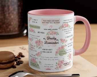 Affirmations Mug: Inspirational, Self-Care, Positive Quote