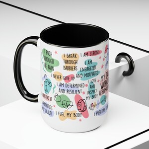 Daily Affirmations Mug, Inspirational Mug, Boho Coffee Mug, Self Love Mug, Self Care Mug, Positive Quote Mug, Mug With Sayings, Gift For Her