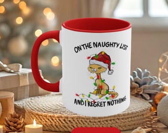 Funny Mug, Funny Cat Coffee Mug, Funny Cat Christmas mug, Gift for Co Worker, Gift for Boss, Gag Gift, Stocking Stuffers