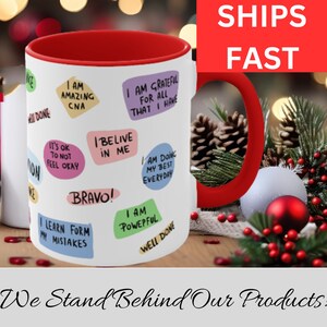 Self Care Gift, Daily Affirmations Mug, Motivational Mug, Self Care Mug, Positive Quote Mug, Inspirational Mug, Mental Health Care Coffee Mu