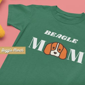Beagle Mom Shirt - Adorable Dog Portrait Graphic Tee for Dog Lovers, Perfect Birthday Gift for Sheltie Owners