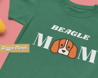 Beagle Mom Shirt - Adorable Dog Portrait Graphic Tee for Dog Lovers, Perfect Birthday Gift for Sheltie Owners