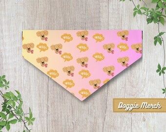 Dog Bandana - with Cute Dog Print, Adorable Accessory for Dogs, Perfect Gift for Pet Lovers and Moms