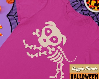 Dog Mom Shirt Dog Dad Shirt Friend Gift For Dog Lover Halloween Shirt - Dog Skeleton Shirt Halloween Dogs Graphic Design Shirt Cute Dog Tee
