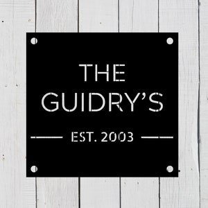Custom Metal Sign, Personalized Family Sign, Living Room Sign, Metal Sign, Sign for Family,  Sign, Home Sign, Family Name Sign