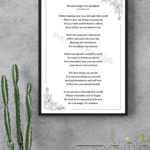 Mindset Poem - Digital download