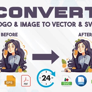 Custom Image to Vector SVG Conversion Service Also Provide Cricuit Svg ...
