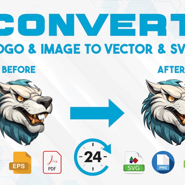 Service de vectorisation personnalisé, Images en SVG, Image en vecteur, fichier de coupe silhouette, logo vectoriel, Raster en vecteur, fichiers svg Cricut, SVG personnalisé.