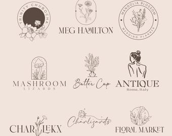 Custom Logo Design Hand-Drawn Minimalist Business Logo for your product and company, brand, cosmetic