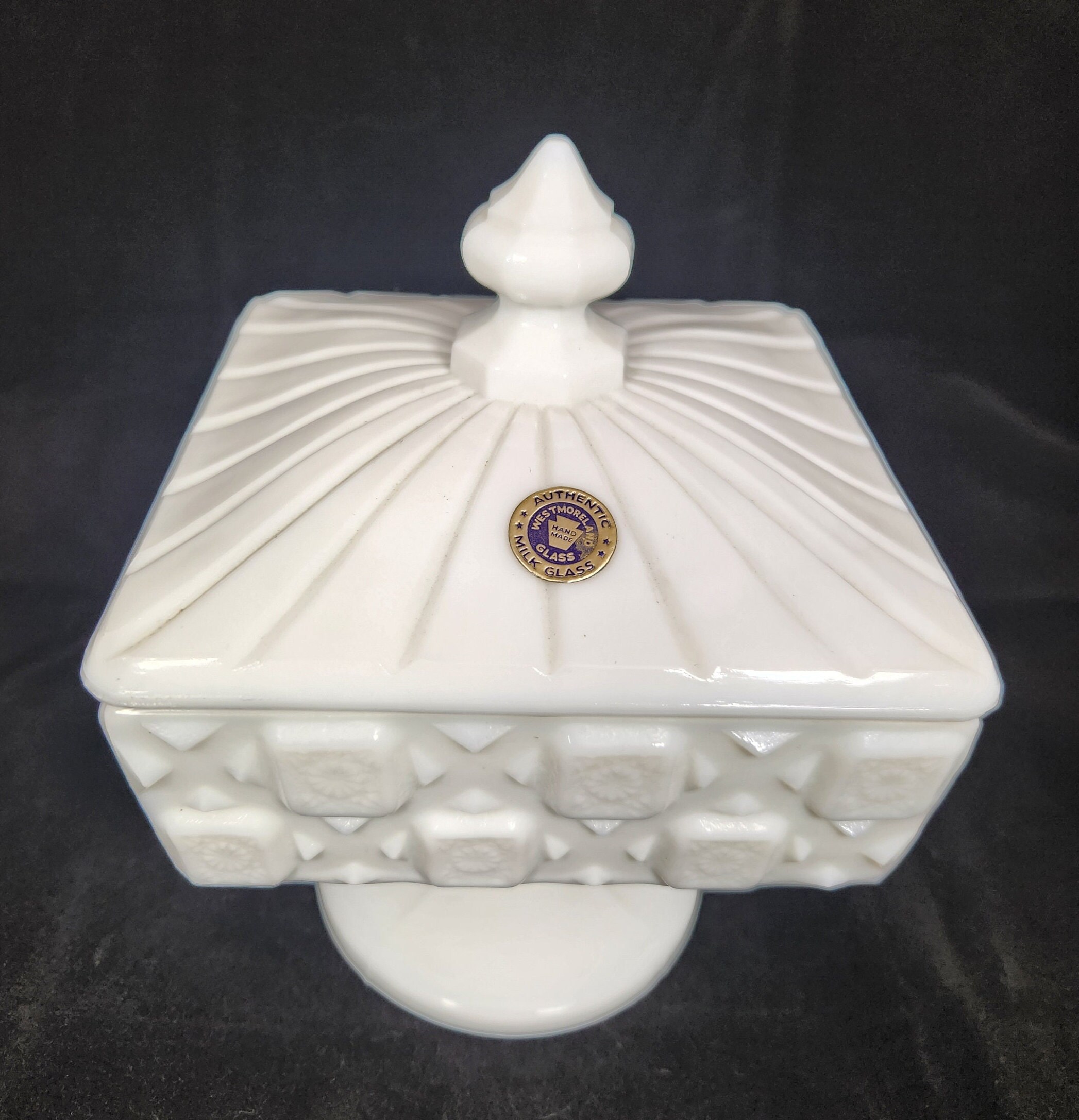 Westmoreland Milk Glass Candy Dish - Etsy