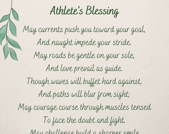 Athlete's Blessing - Print Only - Leaf