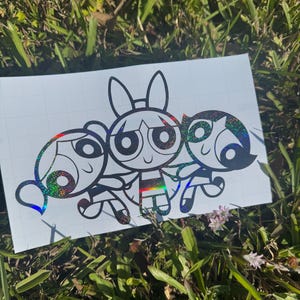 PowerPuff Girls Gang Permanent Vinyl Car Decal