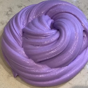 Aromatherapy Bye Bye Stress  Pastel Purple Snow Butter Slime