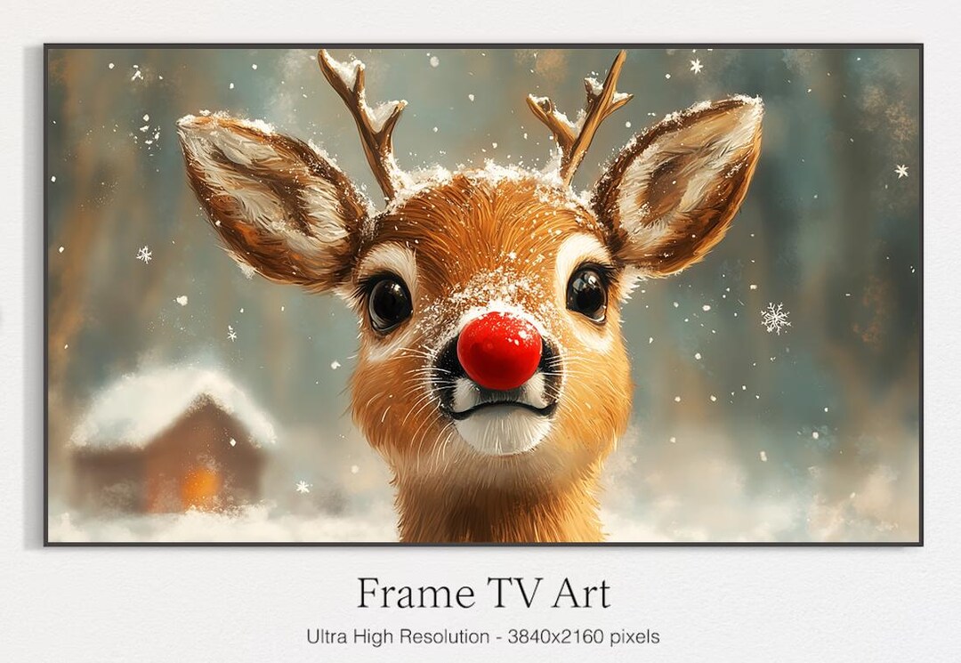 Rudolph the Red-nosed Reindeer Art for Frame TV (digital Download) - Etsy