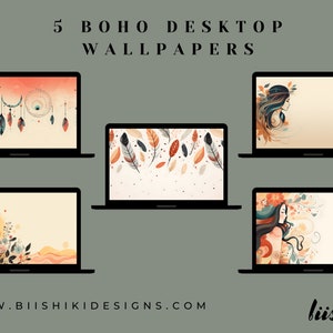 Boho Desktop Wallpaper, Neutral Wallpaper, Macbook Wallpaper, Laptop Wallpaper, Minimalist Desktop Wallpaper, Boho, Leaves Wallpaper