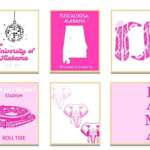 University of Alabama - Pink Prints