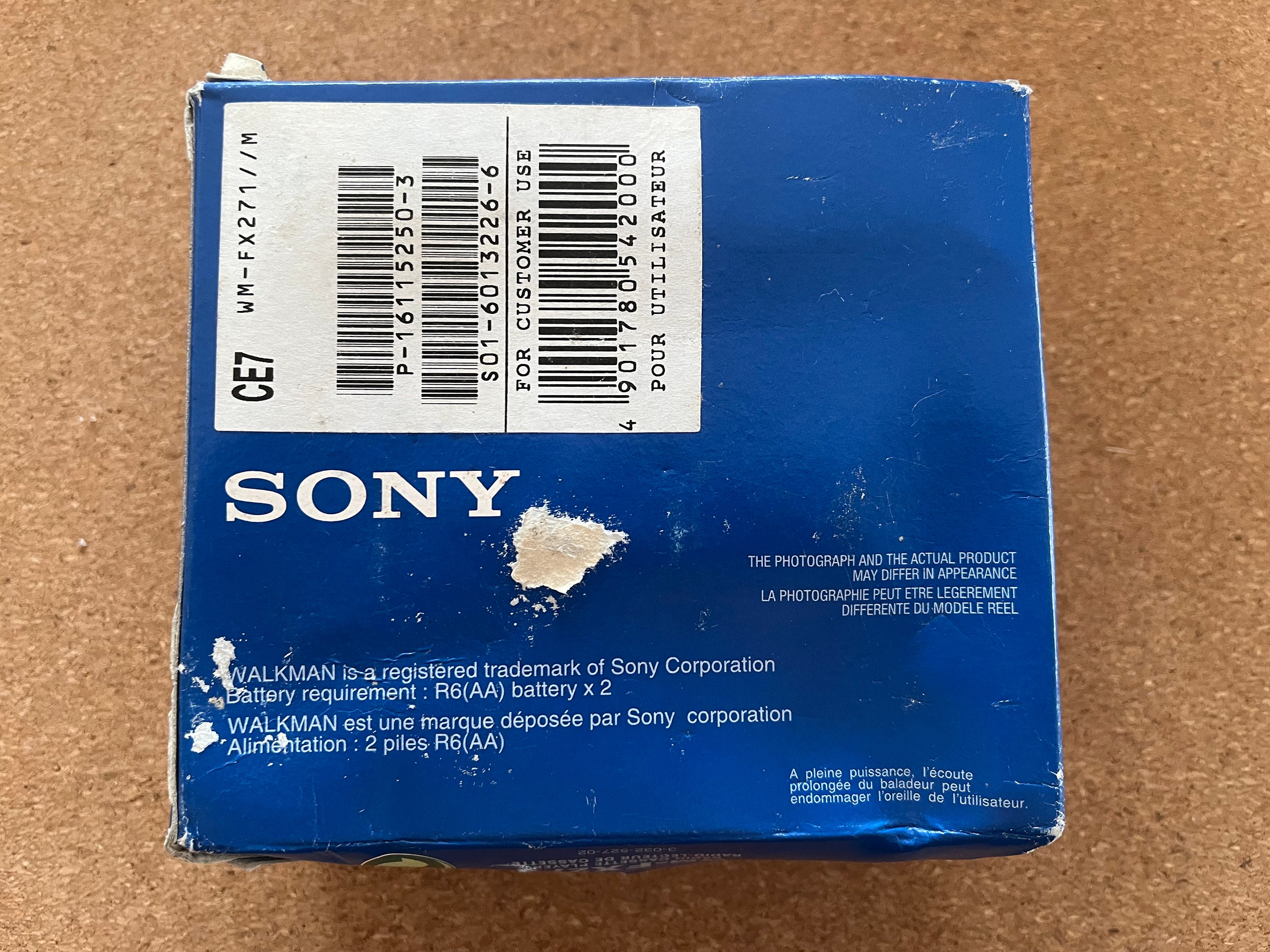 Instruction d'utilisation Sony Walkman WM-FX277