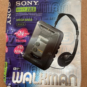 Sony Walkman WM-FX193 Lecteur Cassette Noir/Bleu/argenté métallique