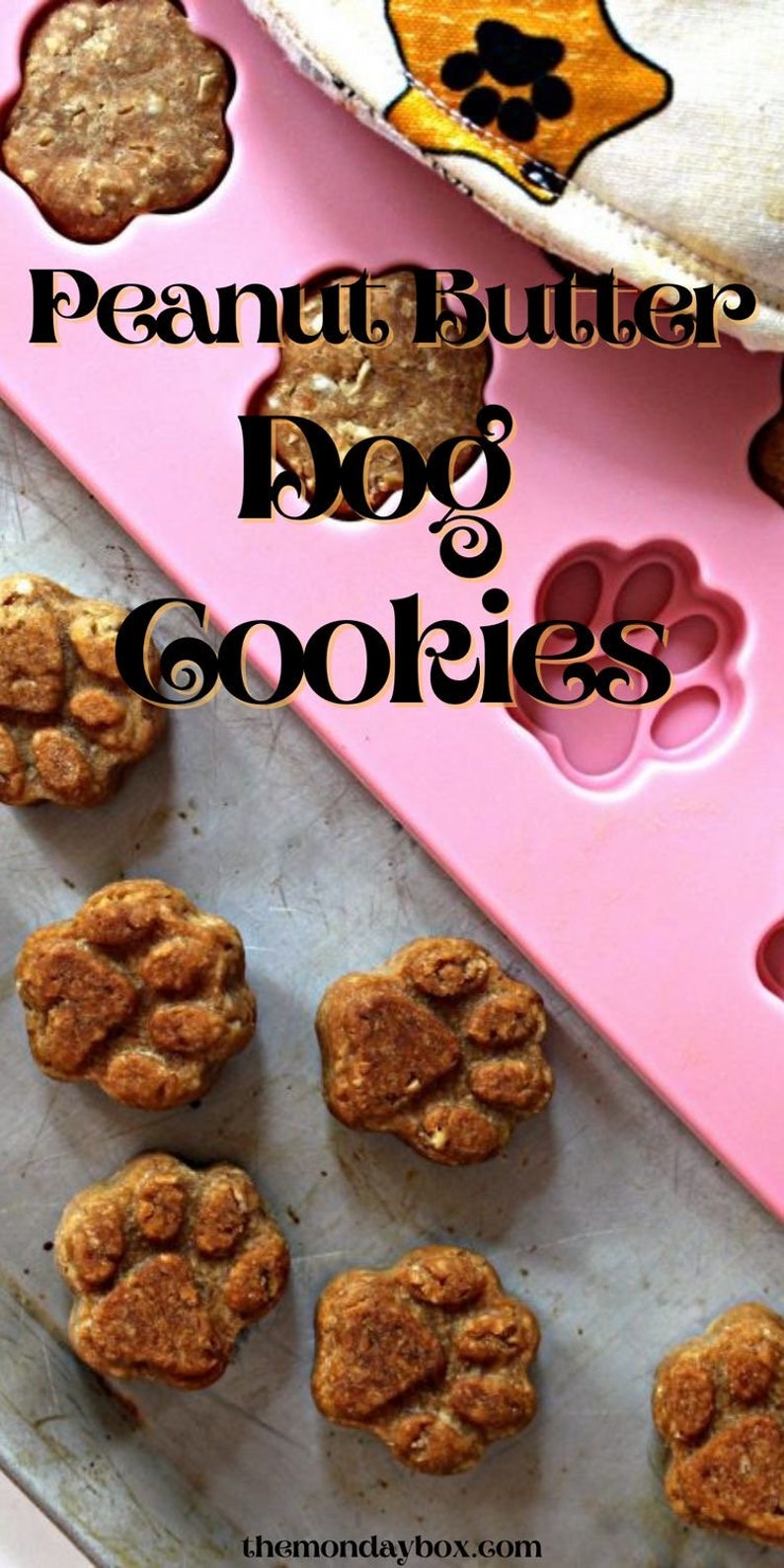Homemade Peanut Butter Dog Paw Treats Etsy