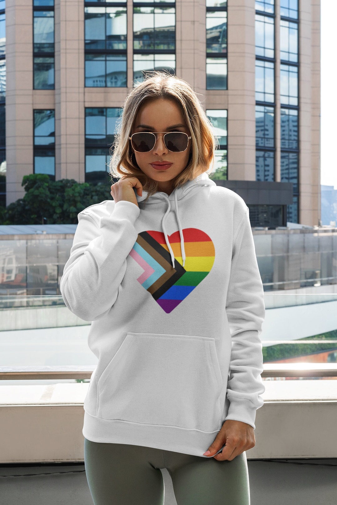 LGBTQ Heart Hooded Sweatshirt Unisex Pride Hoodie - Etsy