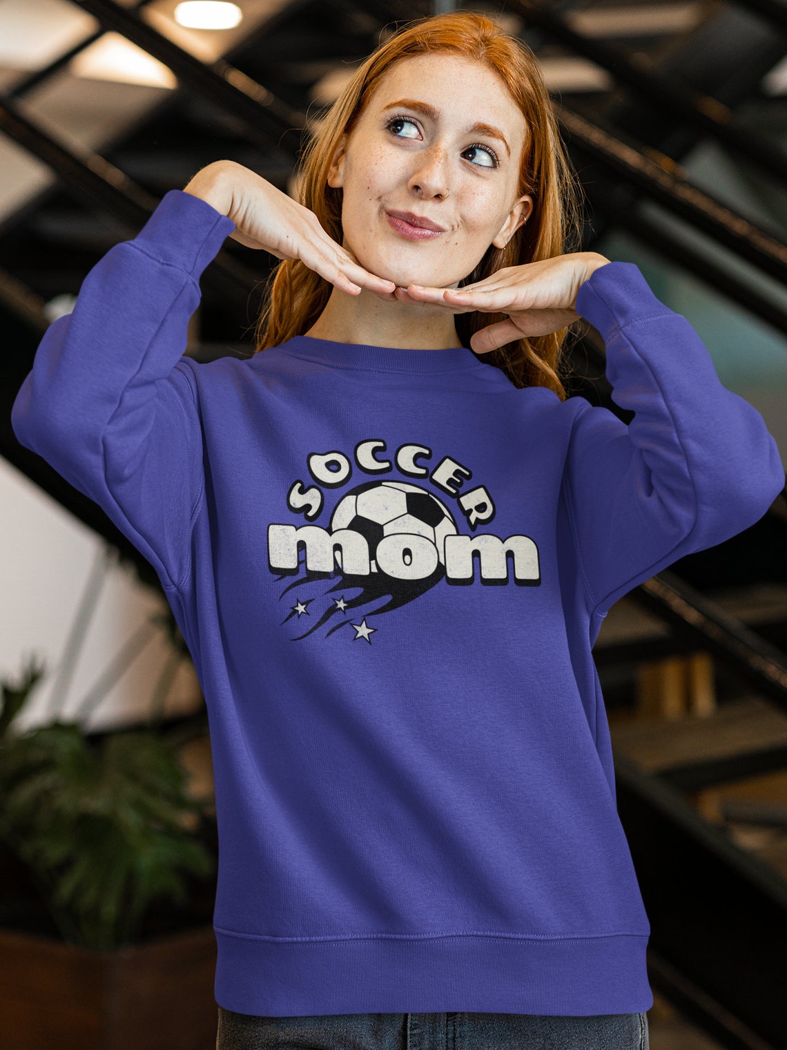 Comfy and Stylish Soccer Mom Sweatshirt Show Your Support in Style Etsy