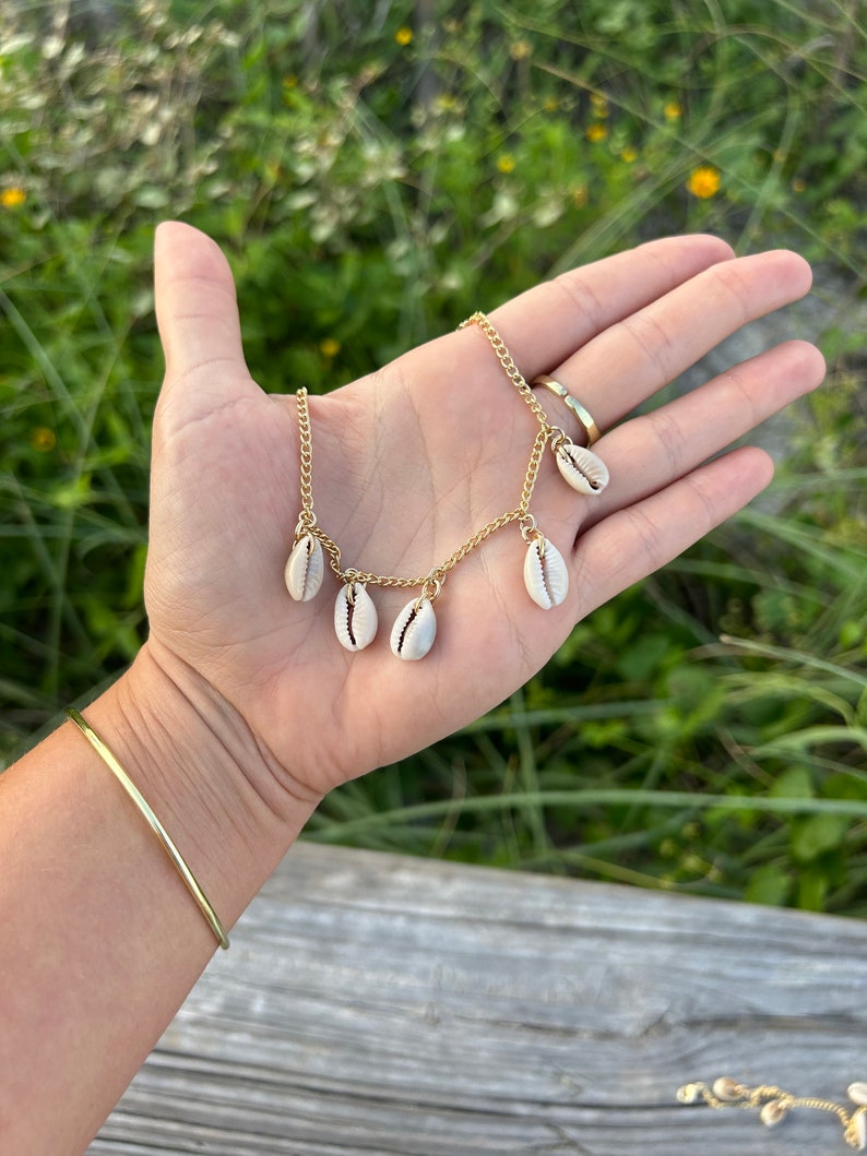 Cowrie Shell Cuff Bracelet - Gold main image 0