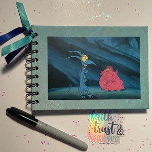 Disney Autograph Book Scrapbook Photo Book 30 pages 60 signatures journal doodle Disney Hercules  Pain and Panic