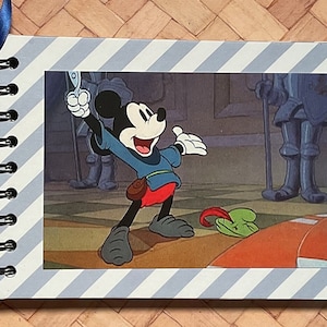Disney Mickey Mouse Autograph Book Journal Handmade Scrapbook Signatures 30 pages Disney
