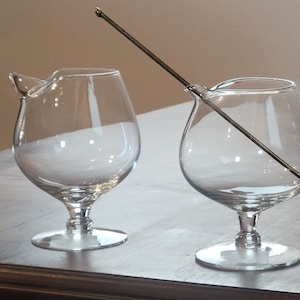Set of Vintage Brandy Snifters with Montana design