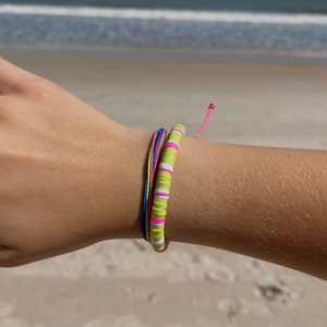 Neon Bracelets, Stackable Bracelets, Beachy Jewelry, Bracelets, Girl Gifts, Beachy Jewelry, String Bracelets, Colorful Bracelets