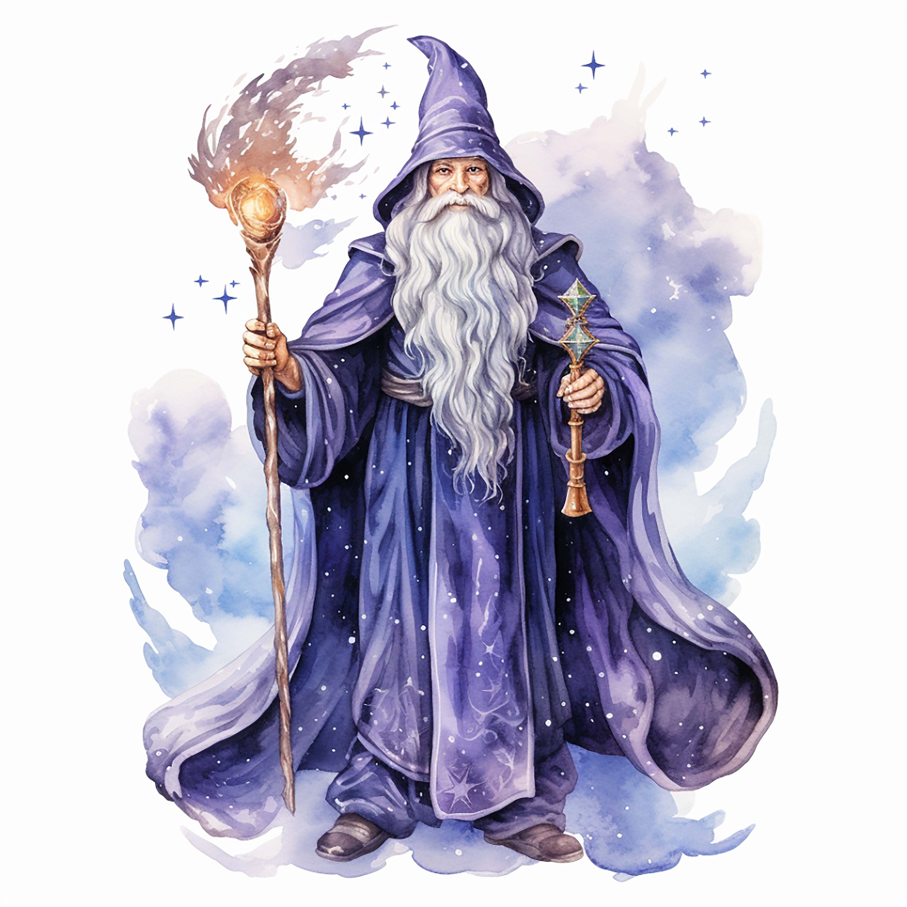 Celestial Wizard Clipart High Quality PNG Fantasy Clipart - Etsy